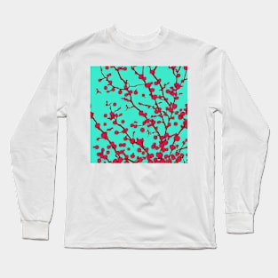 Red Flower Long Sleeve T-Shirt